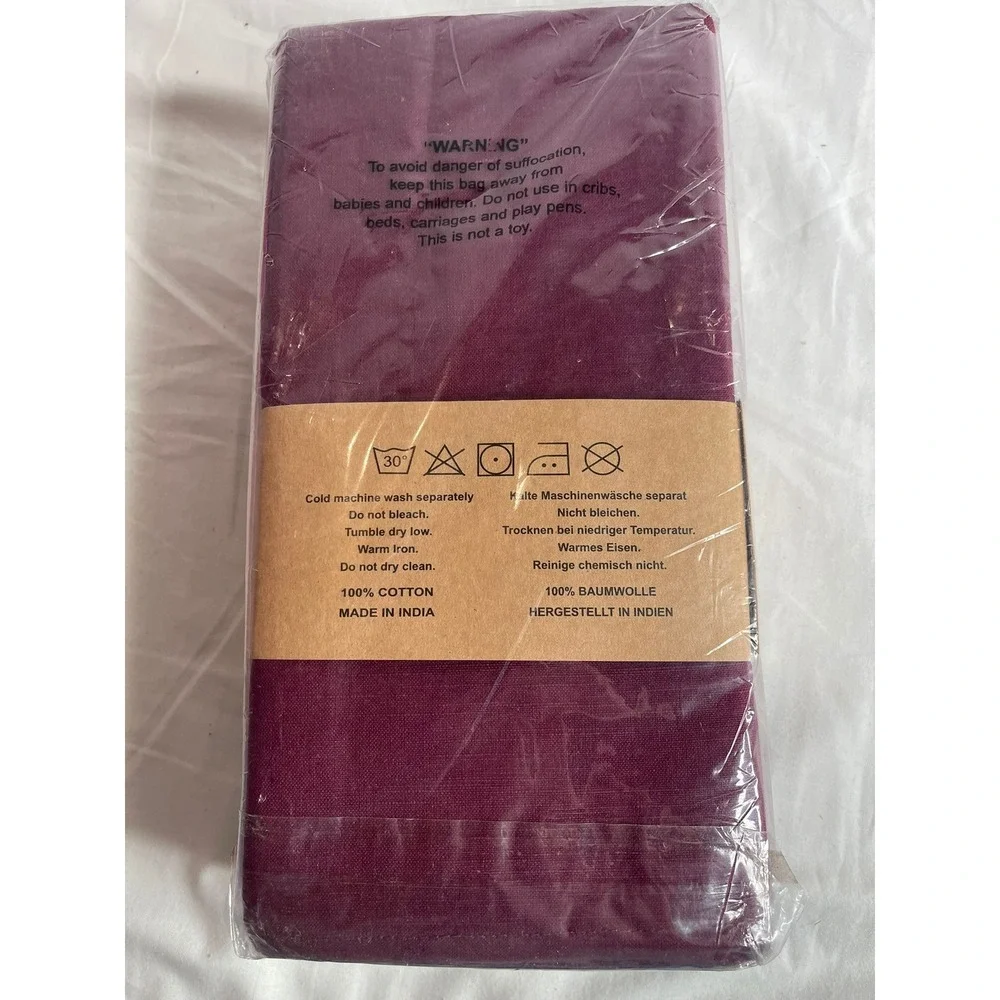 Urban Villa 12 Pack‎ Purple Cotton Napkins 20x20 Cloth Dinner Set NAPKSLD-PURPLE